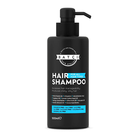 Batci Sulfate Free Shampoo With Provitamin B5 For Deep Nourishment And Hydration